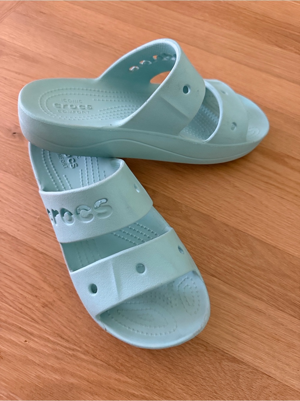 CROCS Light Mint Slide Sandals
